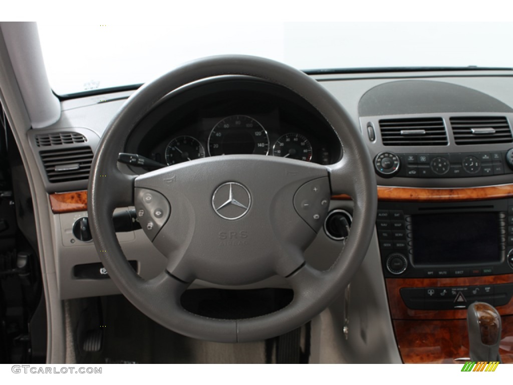 2006 Mercedes-Benz E 350 Sedan Ash Steering Wheel Photo #74006874