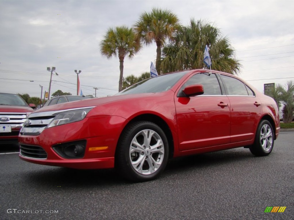 Red Candy Metallic 2012 Ford Fusion SE Exterior Photo #74008410
