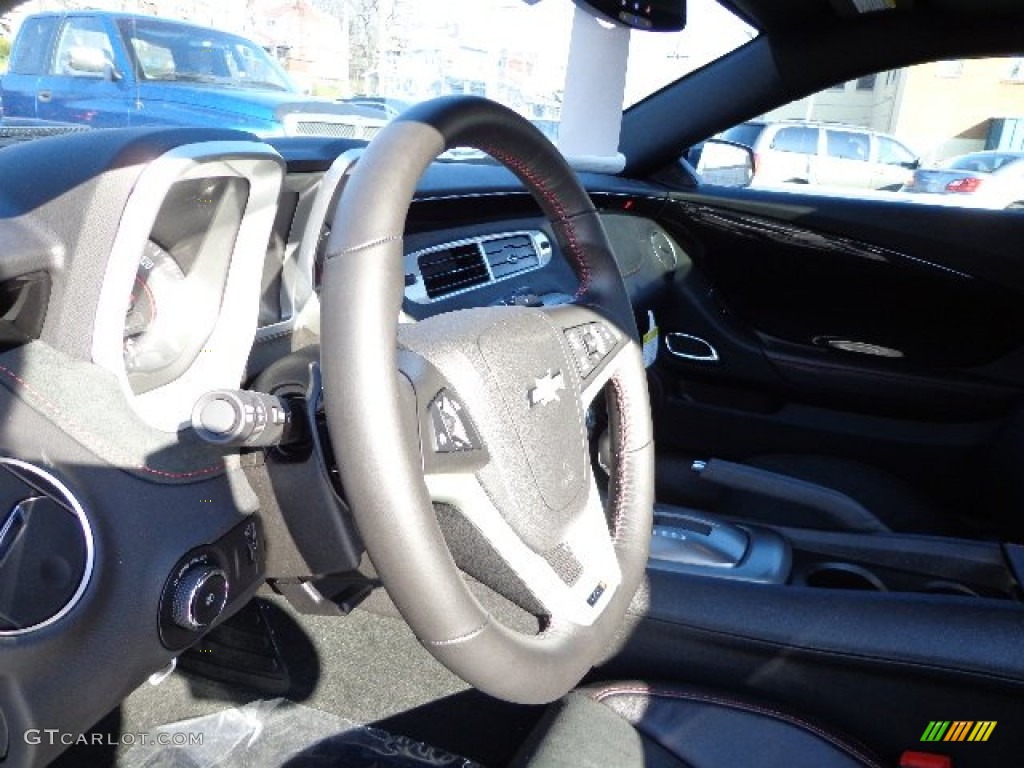 2013 Chevrolet Camaro ZL1 Black Steering Wheel Photo #74008910