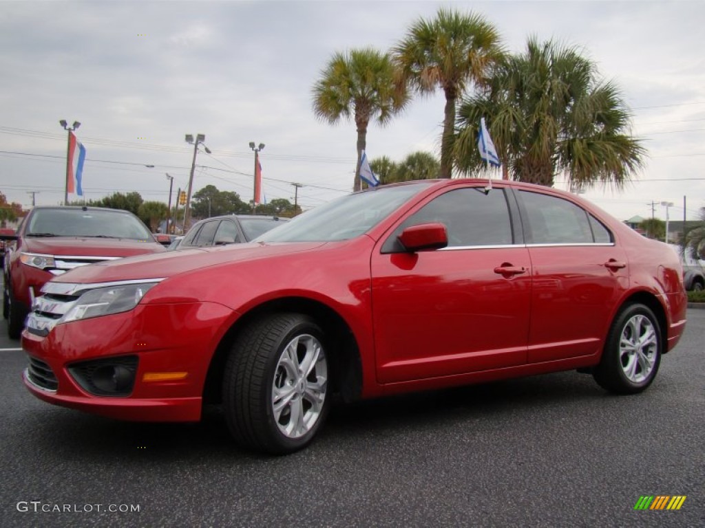 Red Candy Metallic 2012 Ford Fusion SE Exterior Photo #74008955