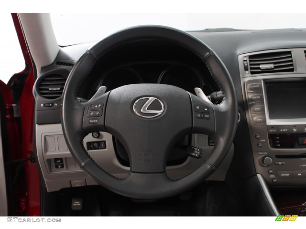 2006 Lexus IS 250 AWD Sterling Gray Steering Wheel Photo #74008981