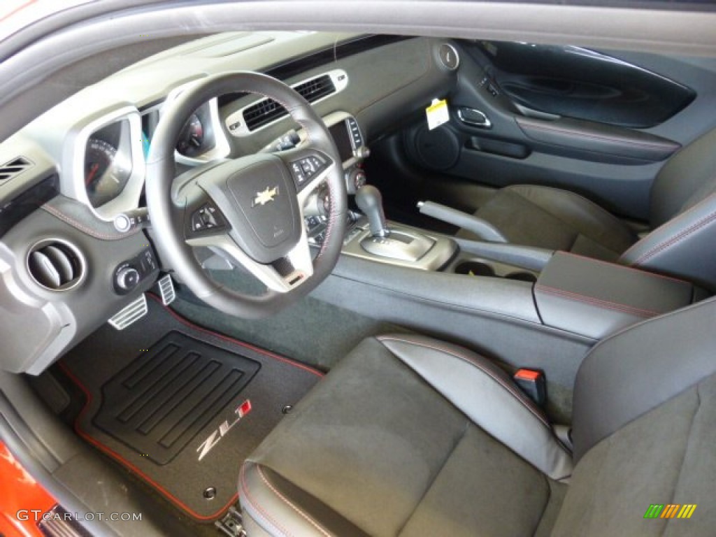 Black Interior 2013 Chevrolet Camaro ZL1 Photo #74009262