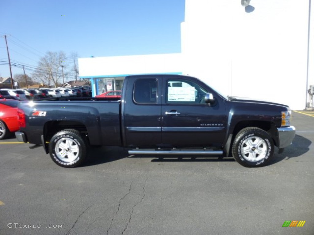 2013 Silverado 1500 LT Extended Cab 4x4 - Blue Ray Metallic / Ebony photo #8