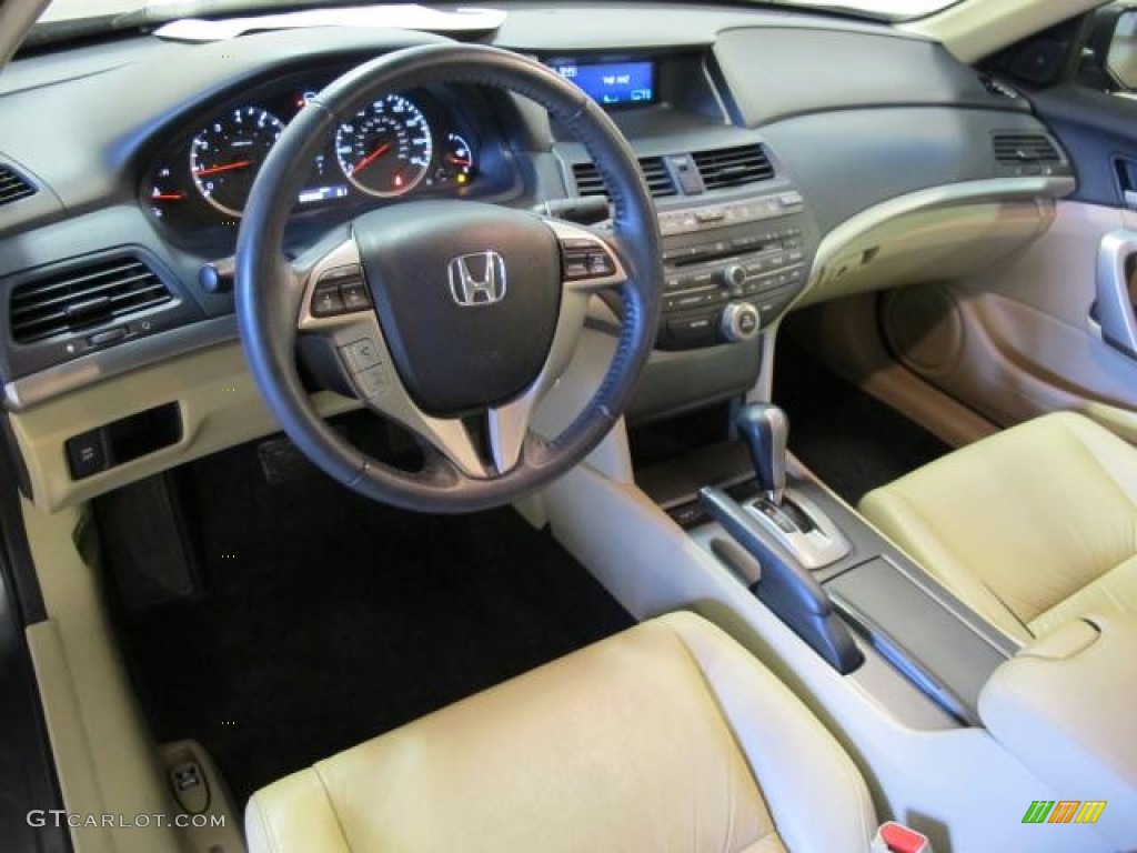 Ivory Interior 2010 Honda Accord Ex L Coupe Photo 74010744