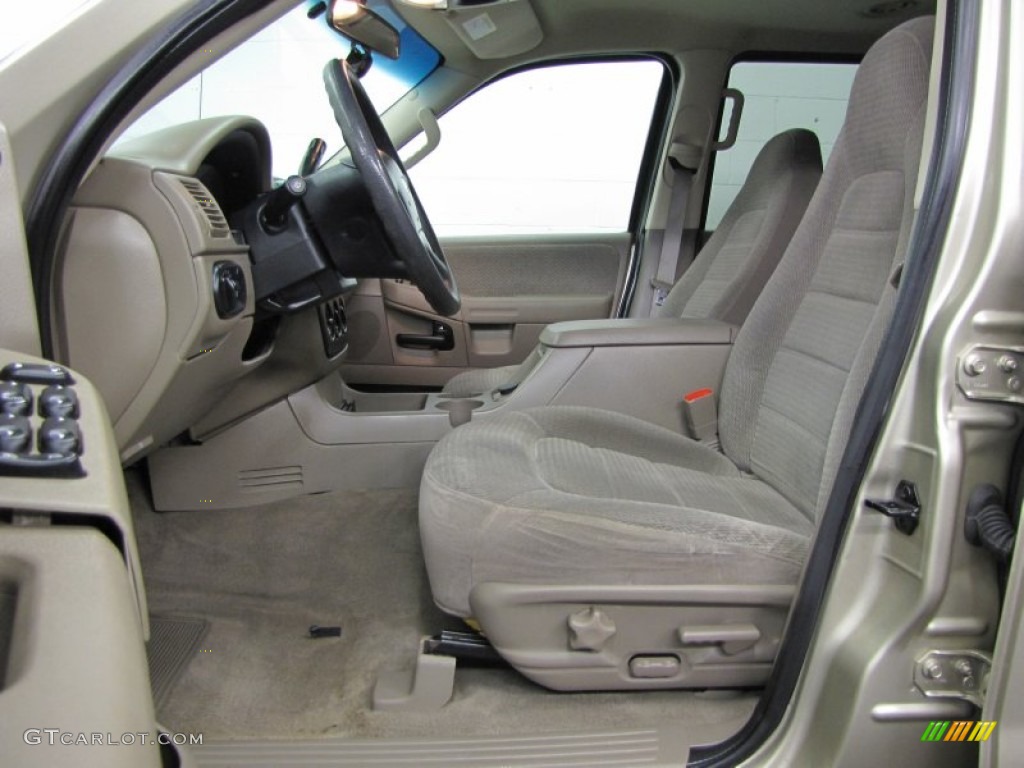 2002 Explorer XLT 4x4 - Harvest Gold Metallic / Medium Parchment photo #10