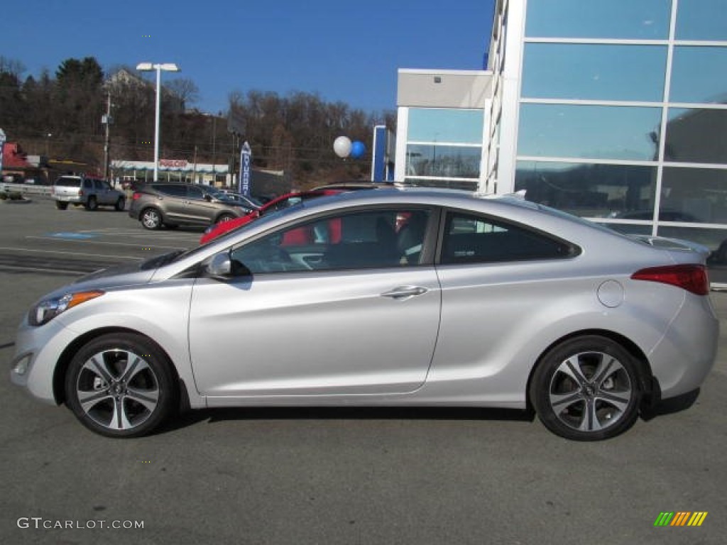 2013 Elantra Coupe SE - Silver / Gray photo #2