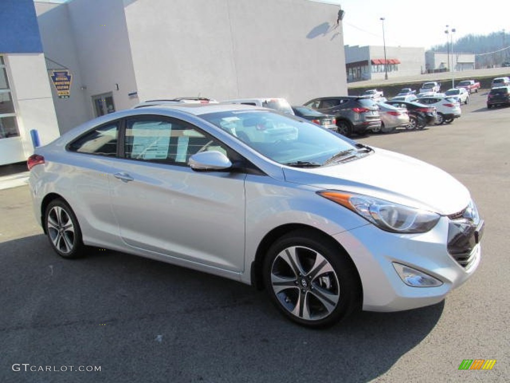 2013 Elantra Coupe SE - Silver / Gray photo #4
