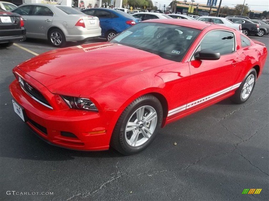 2013 Mustang V6 Coupe - Race Red / Charcoal Black photo #7