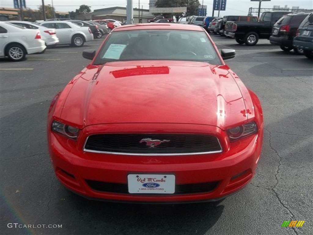 2013 Mustang V6 Coupe - Race Red / Charcoal Black photo #8