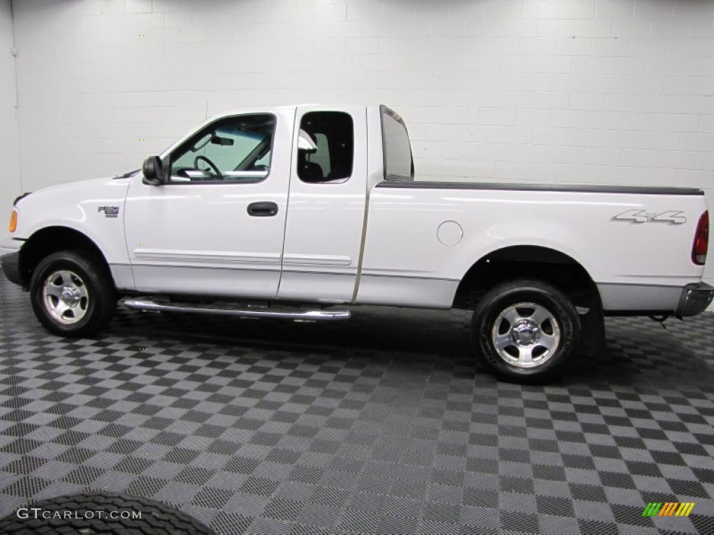 2004 F150 XLT Heritage SuperCab 4x4 - Oxford White / Heritage Graphite Grey photo #7