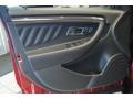 SHO Charcoal Black/Mayan Gray Miko Suede 2013 Ford Taurus SHO AWD Door Panel