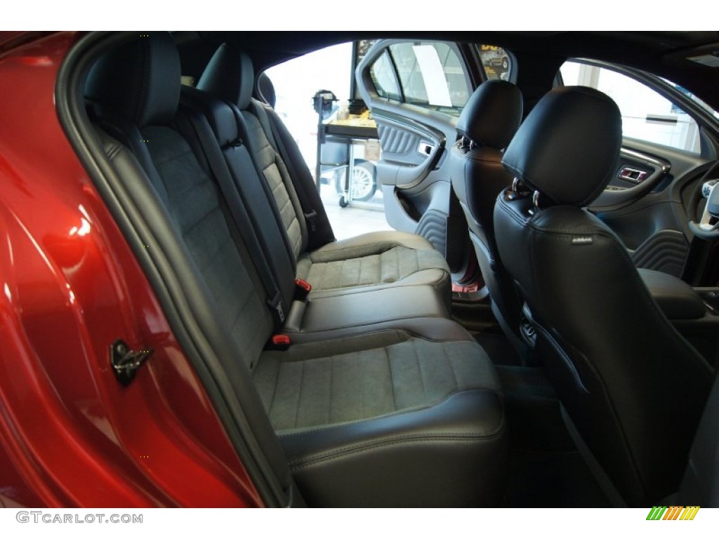 2013 Taurus SHO AWD - Ruby Red Metallic / SHO Charcoal Black/Mayan Gray Miko Suede photo #14