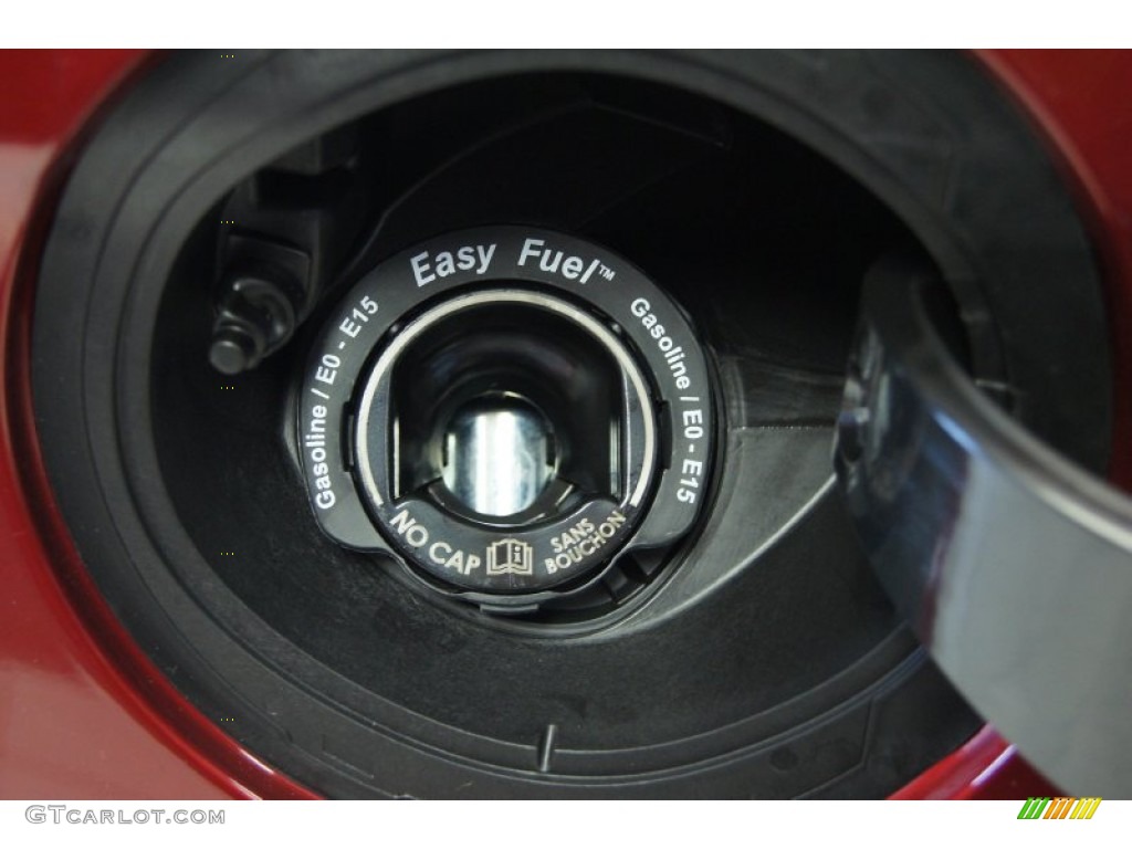 2013 Taurus SHO AWD - Ruby Red Metallic / SHO Charcoal Black/Mayan Gray Miko Suede photo #22