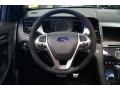 SHO Charcoal Black/Mayan Gray Miko Suede Steering Wheel Photo for 2013 Ford Taurus #74012996