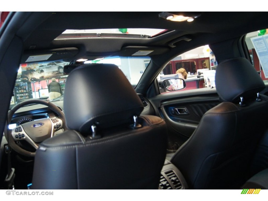 2013 Taurus SHO AWD - Ruby Red Metallic / SHO Charcoal Black/Mayan Gray Miko Suede photo #28