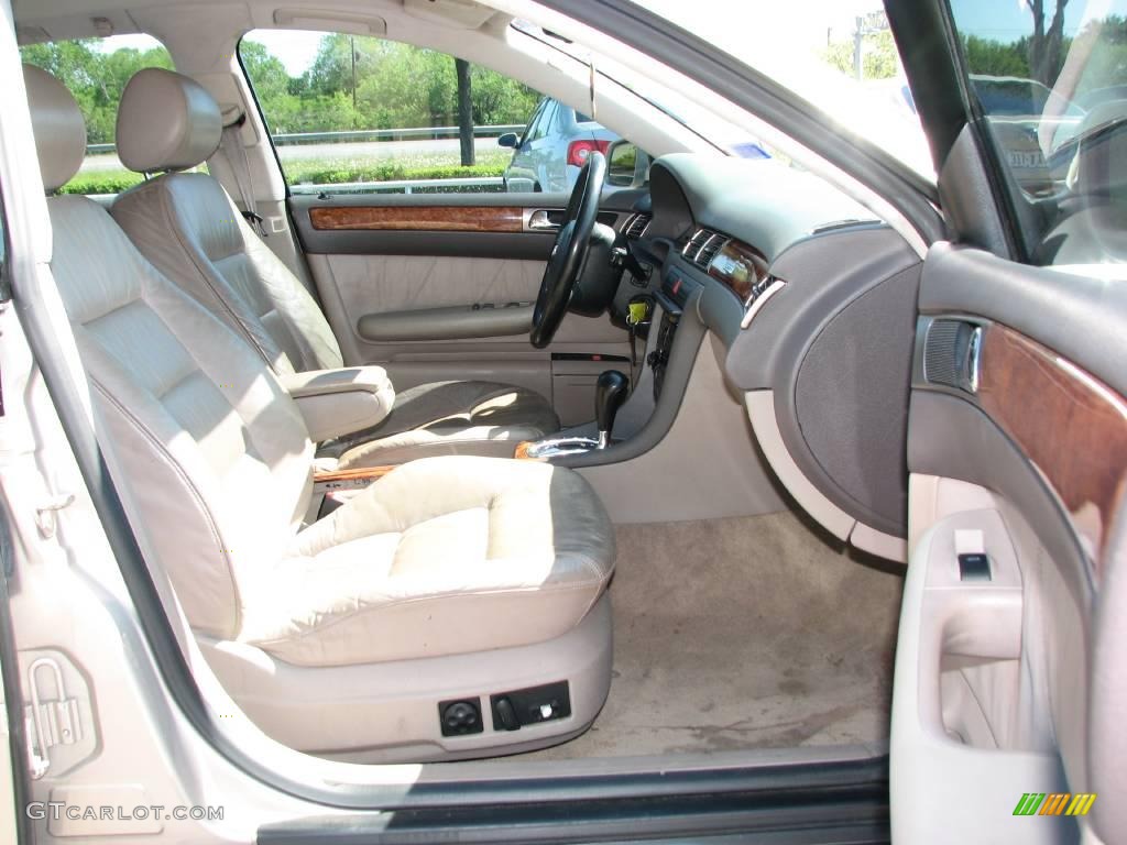 1999 A6 2.8 quattro Sedan - Cashmere Grey Pearl / Melange Beige photo #10