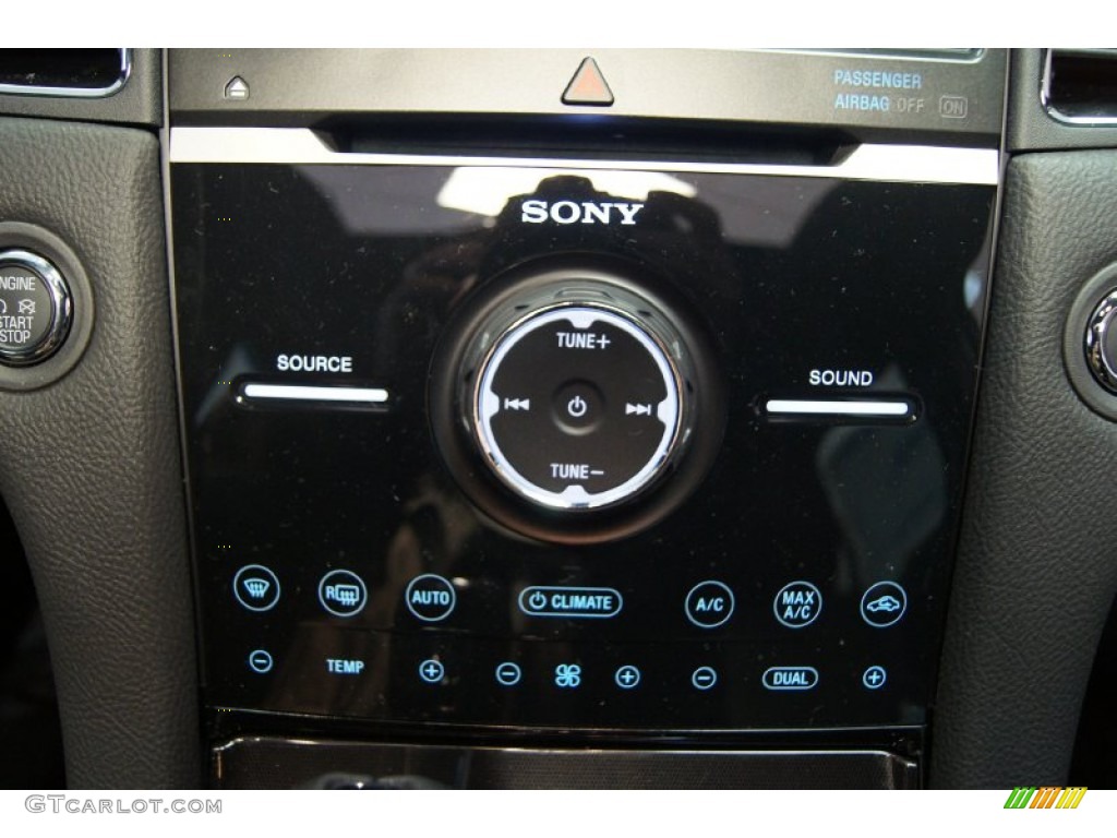 2013 Taurus SHO AWD - Ruby Red Metallic / SHO Charcoal Black/Mayan Gray Miko Suede photo #46