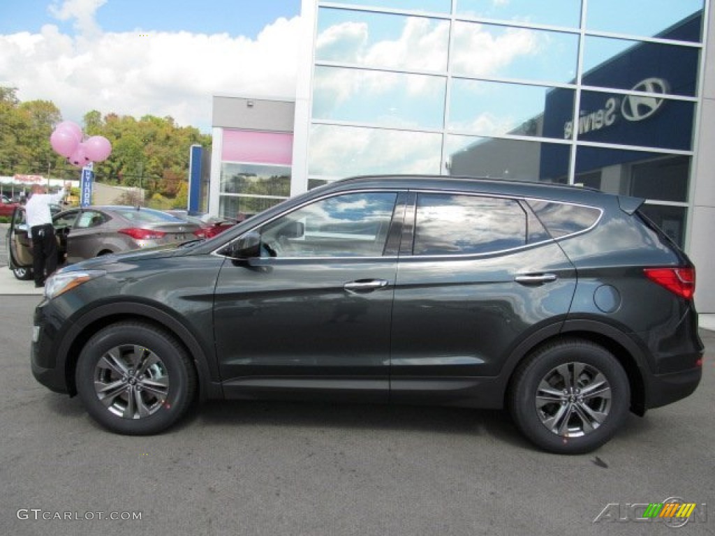 Juniper Green 2013 Hyundai Santa Fe Sport AWD Exterior Photo #74013546