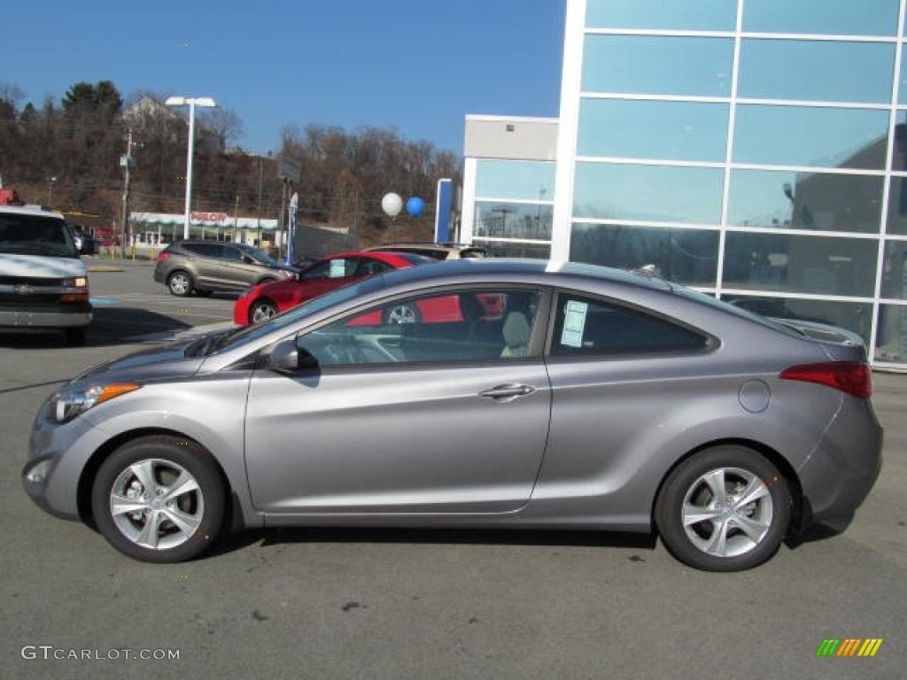 2013 Elantra Coupe GS - Titanium Gray Metallic / Gray photo #2
