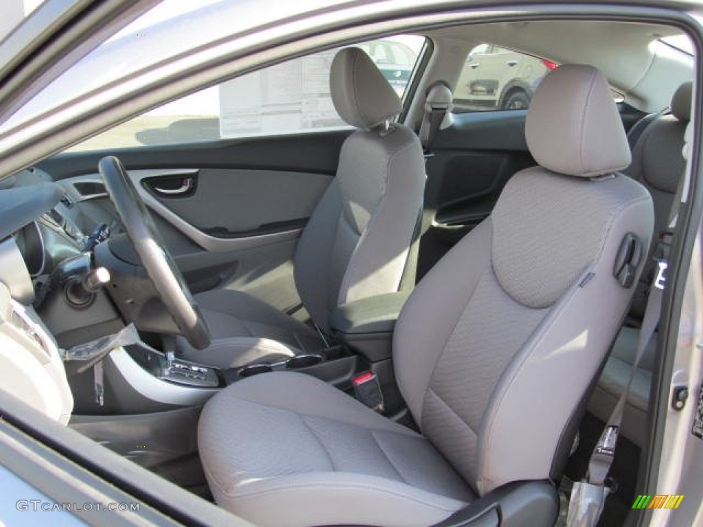 2013 Elantra Coupe GS - Titanium Gray Metallic / Gray photo #7