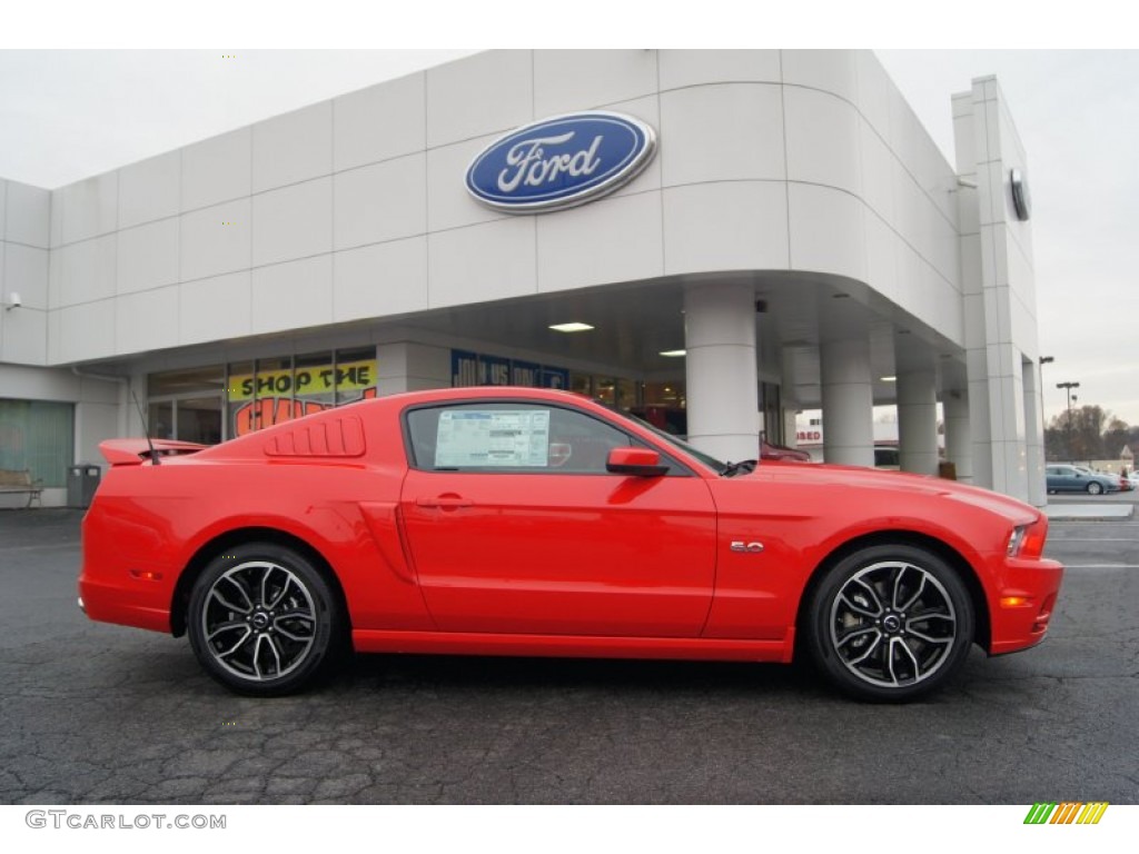 Race Red 2013 Ford Mustang GT Premium Coupe Exterior Photo #74014672