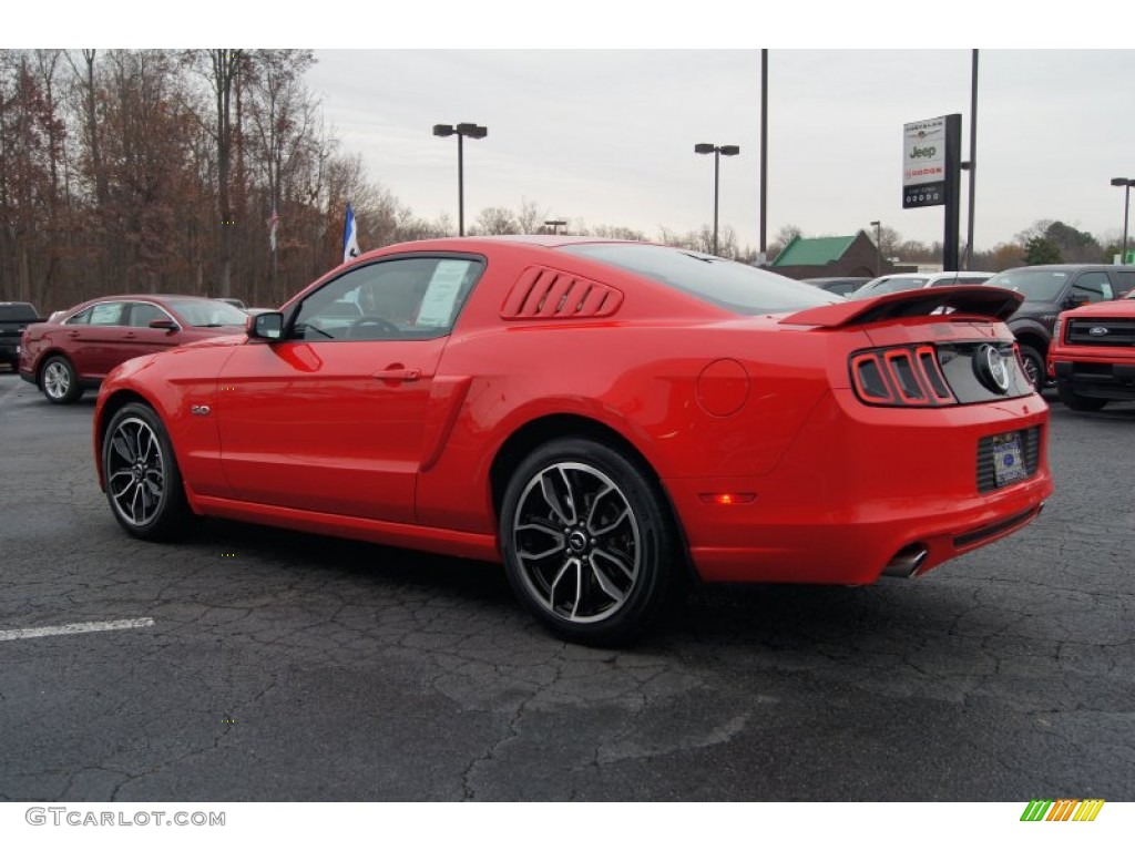 2013 Mustang GT Premium Coupe - Race Red / Charcoal Black/Cashmere Accent photo #33