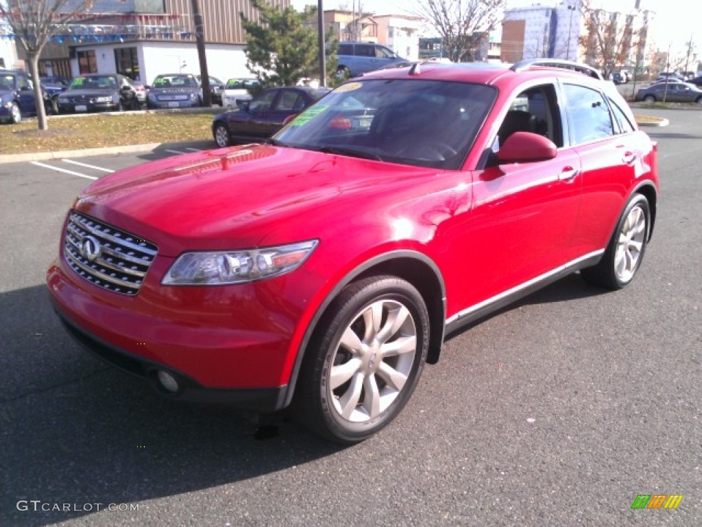 2003 FX 45 AWD - Laser Red / Graphite Black photo #1