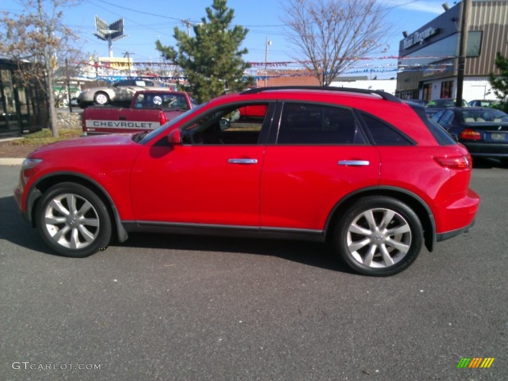 2003 FX 45 AWD - Laser Red / Graphite Black photo #3