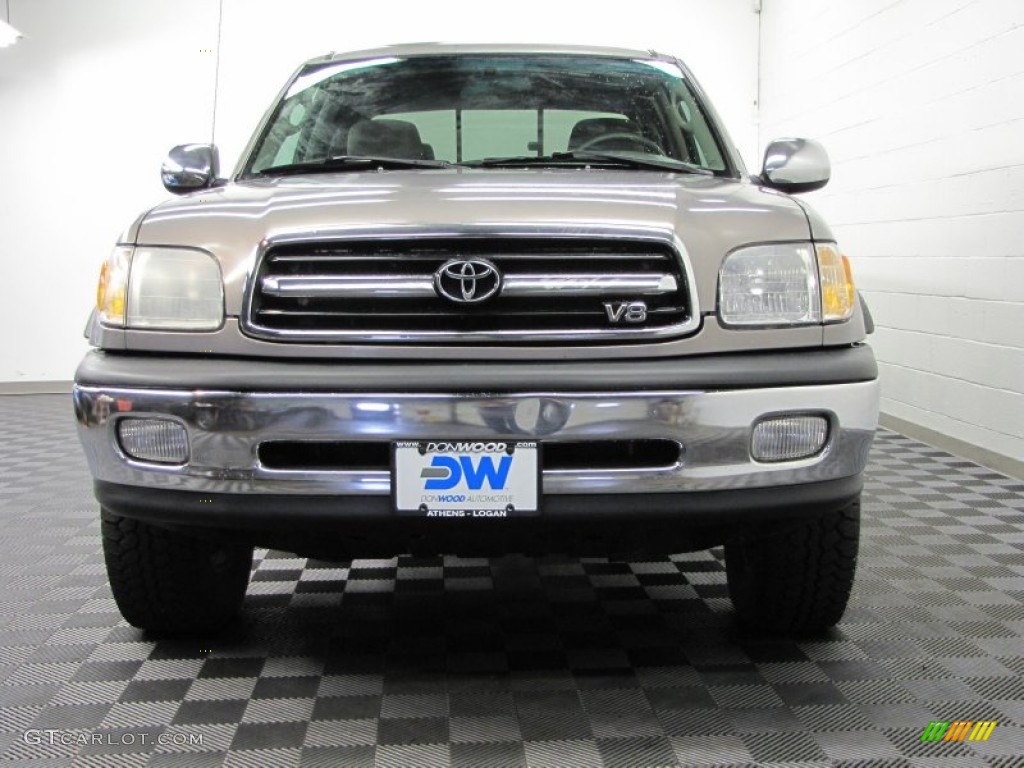 2001 Tundra SR5 TRD Extended Cab 4x4 - Desert Sand Metallic / Gray photo #3