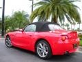 2004 Bright Red BMW Z4 3.0i Roadster  photo #8