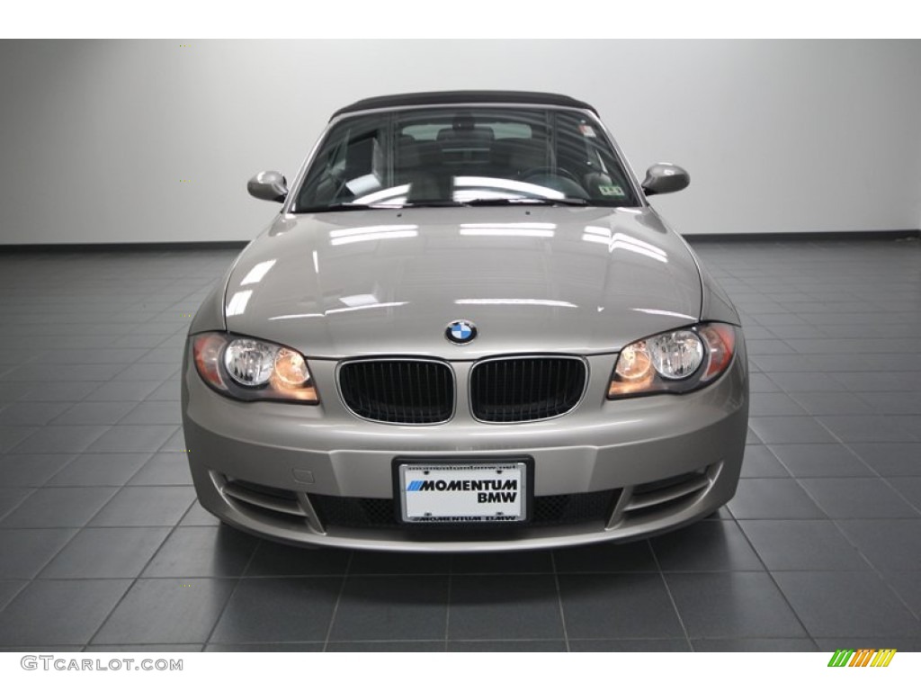 2009 1 Series 128i Convertible - Cashmere Silver Metallic / Taupe photo #6