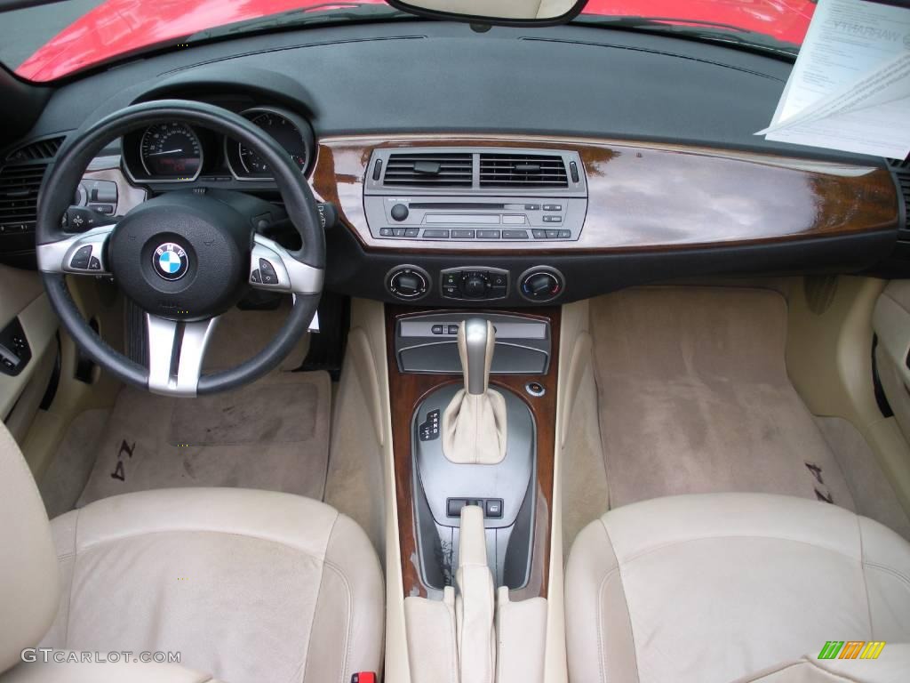 2004 Z4 3.0i Roadster - Bright Red / Dark Beige photo #21