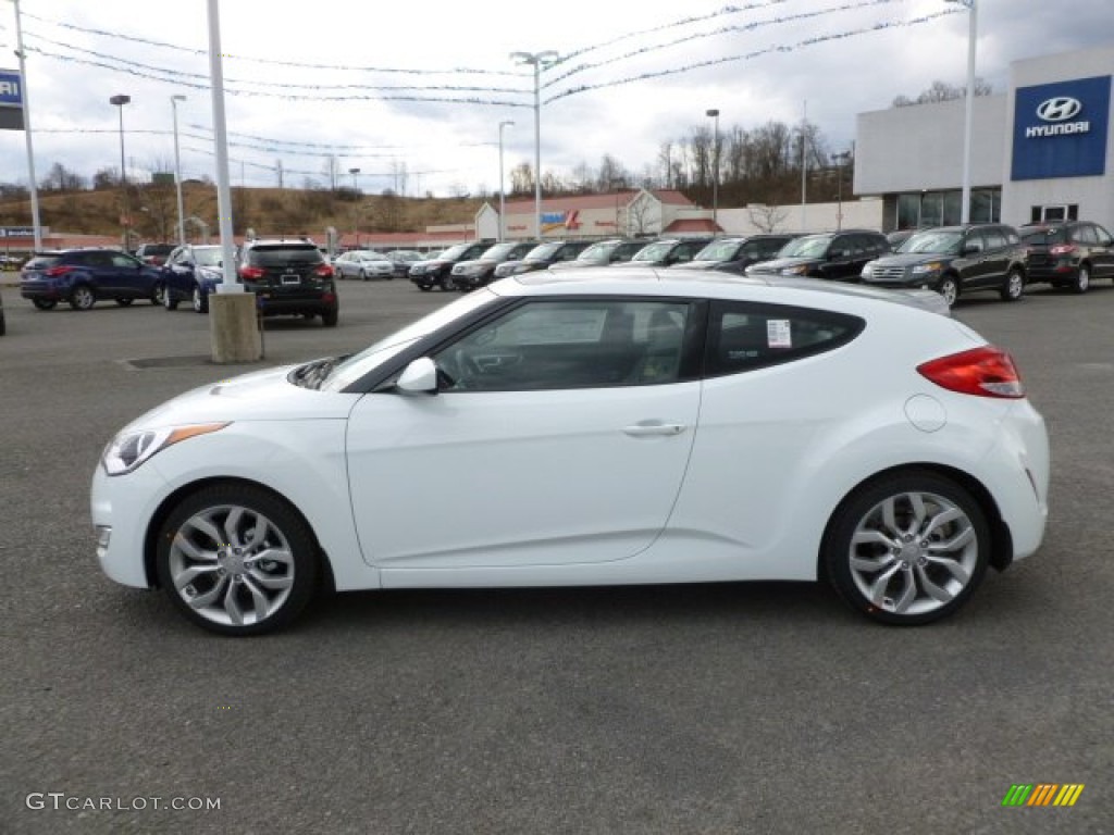 Century White 2012 Hyundai Veloster Standard Veloster Model Exterior Photo #74019891