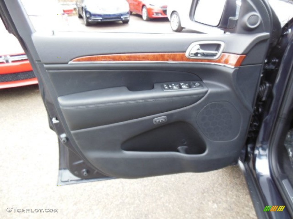 2013 Jeep Grand Cherokee Limited 4x4 Black Door Panel Photo #74021181