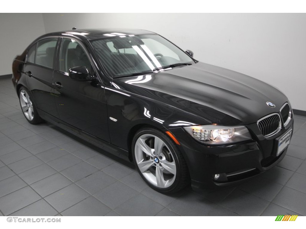 2010 3 Series 335i Sedan - Jet Black / Black photo #8