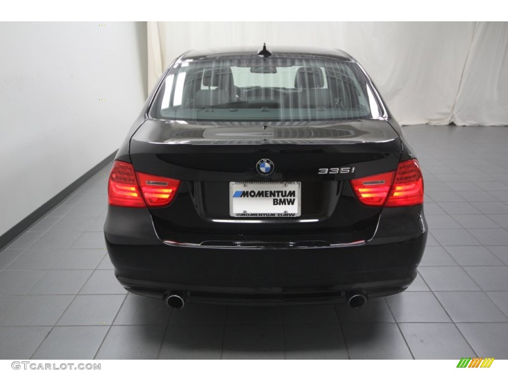 2010 3 Series 335i Sedan - Jet Black / Black photo #12