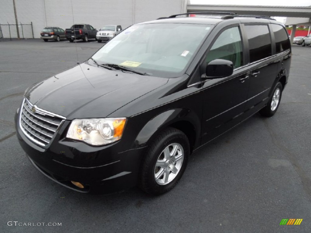 2008 Town & Country Touring - Brilliant Black Crystal Pearlcoat / Medium Slate Gray/Light Shale photo #2