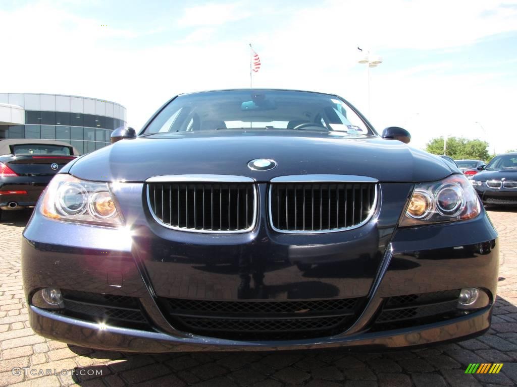 2007 3 Series 328i Sedan - Monaco Blue Metallic / Grey photo #8