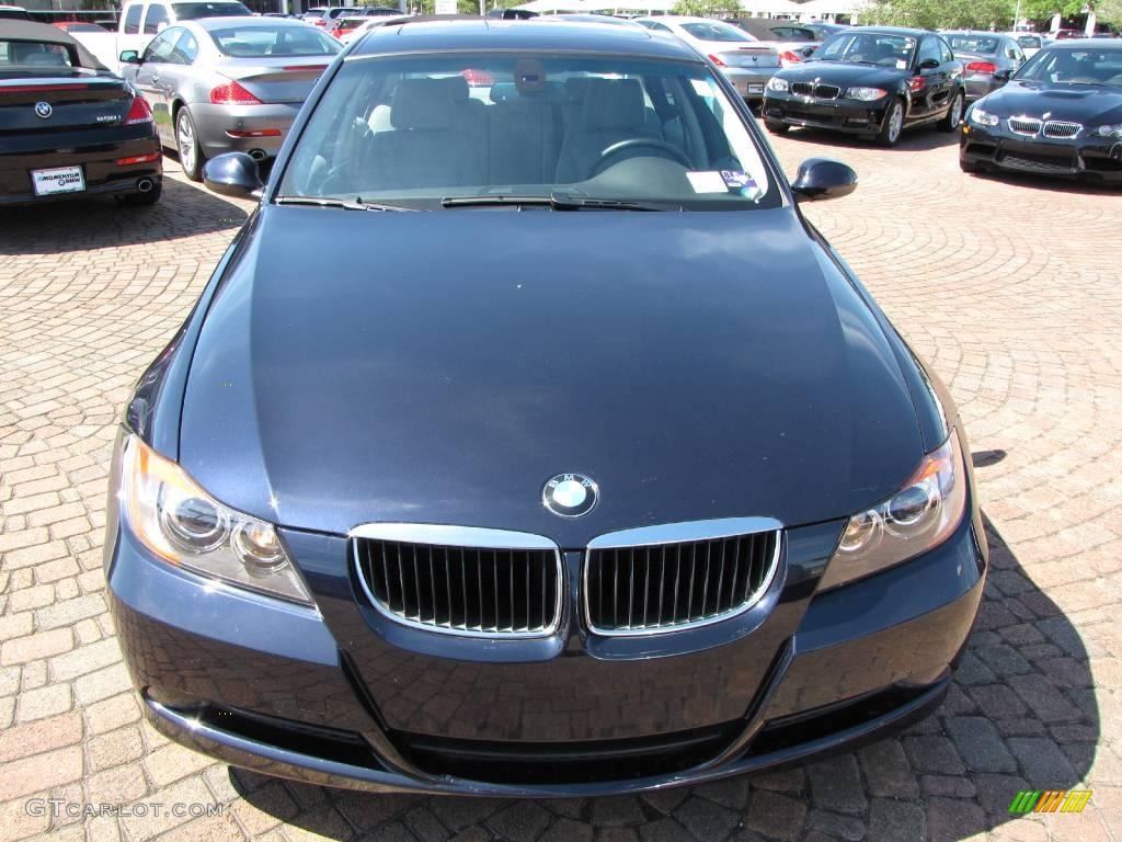 2007 3 Series 328i Sedan - Monaco Blue Metallic / Grey photo #16