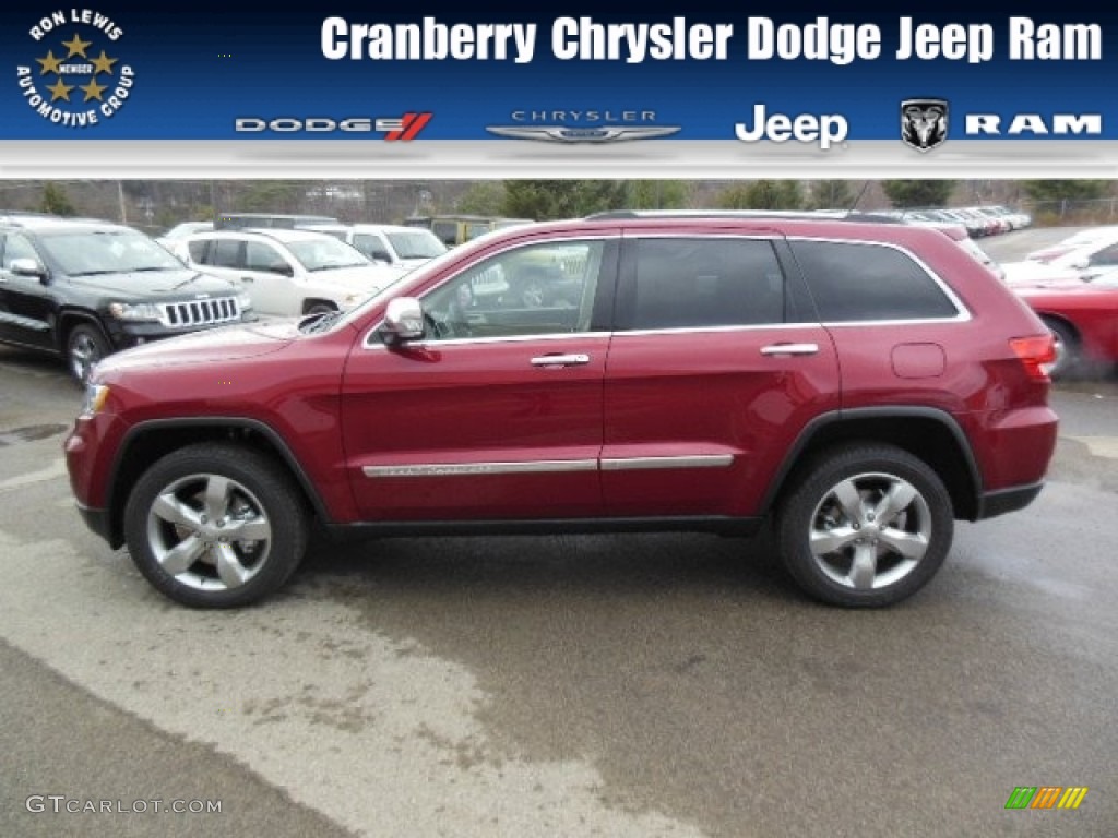 2013 Grand Cherokee Limited 4x4 - Deep Cherry Red Crystal Pearl / Black/Light Frost Beige photo #1