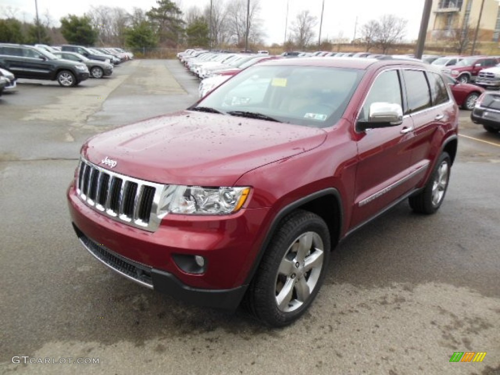 Deep Cherry Red Crystal Pearl 2013 Jeep Grand Cherokee Limited 4x4 Exterior Photo #74023676