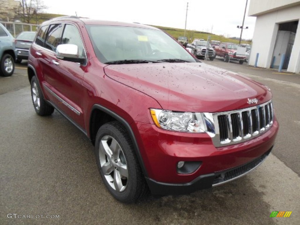 Deep Cherry Red Crystal Pearl 2013 Jeep Grand Cherokee Limited 4x4 Exterior Photo #74023713