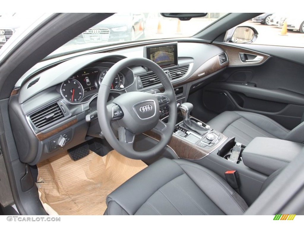 Black Interior 2013 Audi A7 3.0T quattro Prestige Photo #74025027