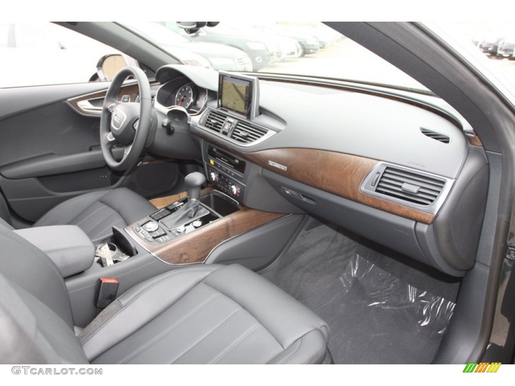 2013 Audi A7 3.0T quattro Prestige Black Dashboard Photo #74025312