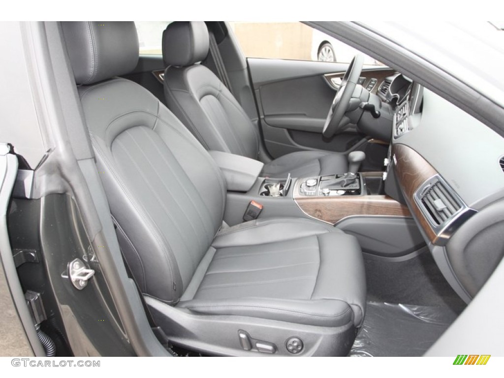 Black Interior 2013 Audi A7 3.0T quattro Prestige Photo #74025331