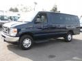 2011 Dark Blue Pearl Metallic Ford E Series Van E350 XLT Extended Passenger  photo #3