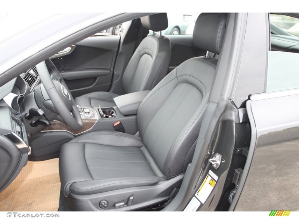 Black Interior 2013 Audi A7 3.0T quattro Prestige Photo #74025636