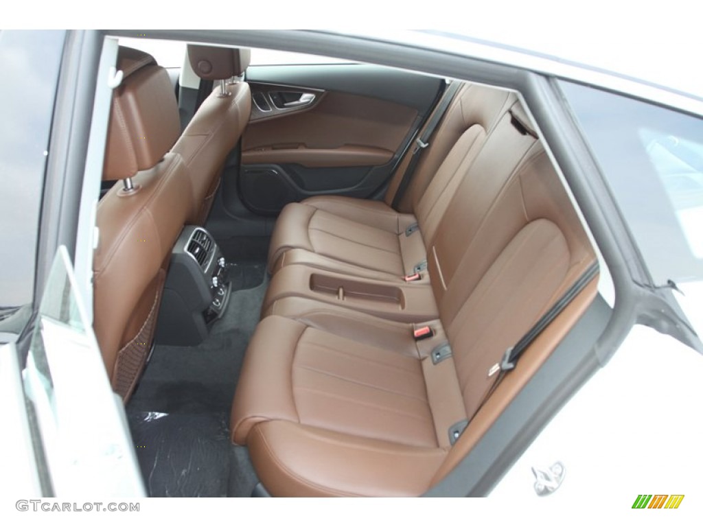 Nougat Brown Interior 2013 Audi A7 3.0T quattro Prestige Photo #74026254