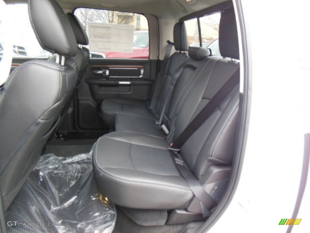 Black Interior 2013 Ram 1500 Laramie Crew Cab 4x4 Photo #74026758