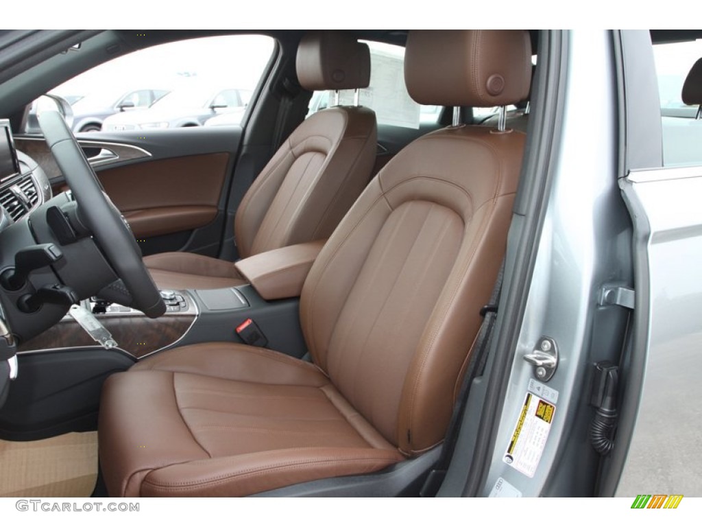 Nougat Brown Interior 2013 Audi A6 3.0T quattro Sedan Photo #74027139
